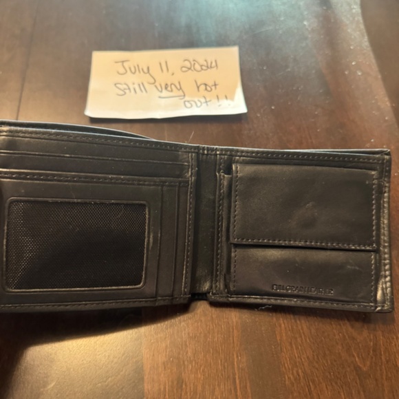 Calvin Klein Black Leather Bifold Wallet - Picture 3 of 5